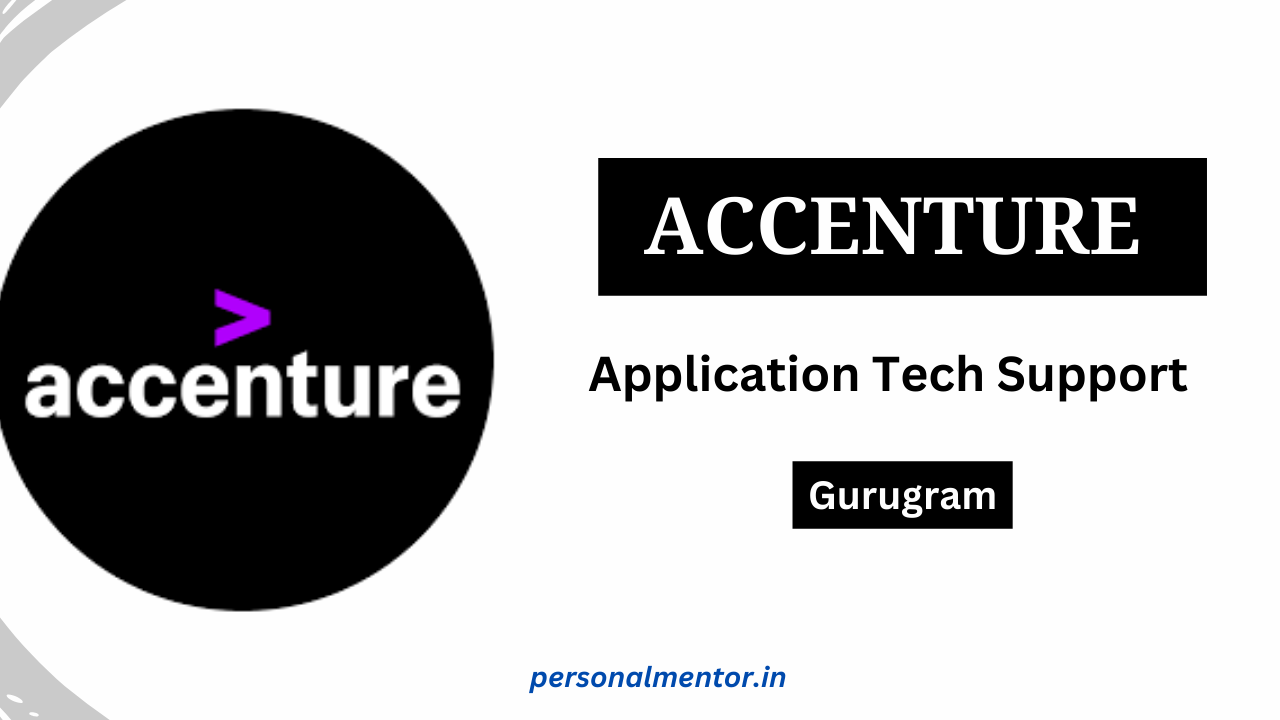 Accenture is looking for Application Tech Support