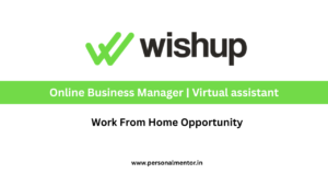 Wishup hiring Online Business Manager Work from Home