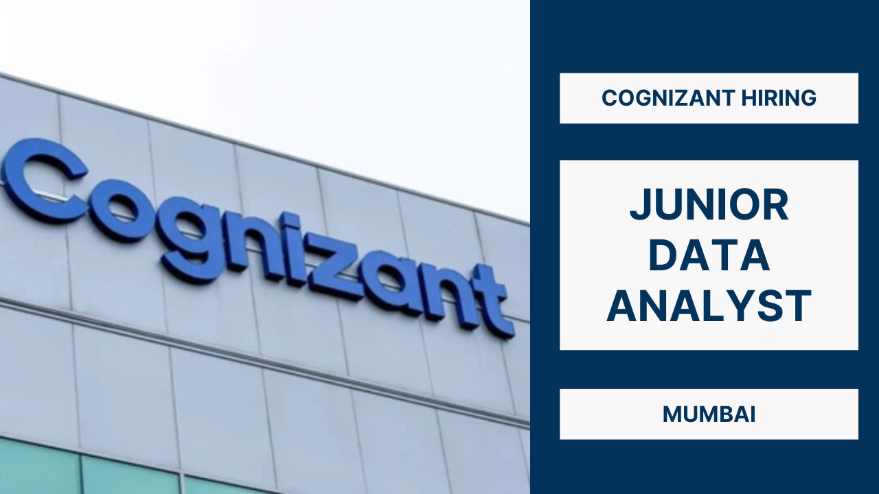 Junior Data analyst Jobs Cognizant Mumbai