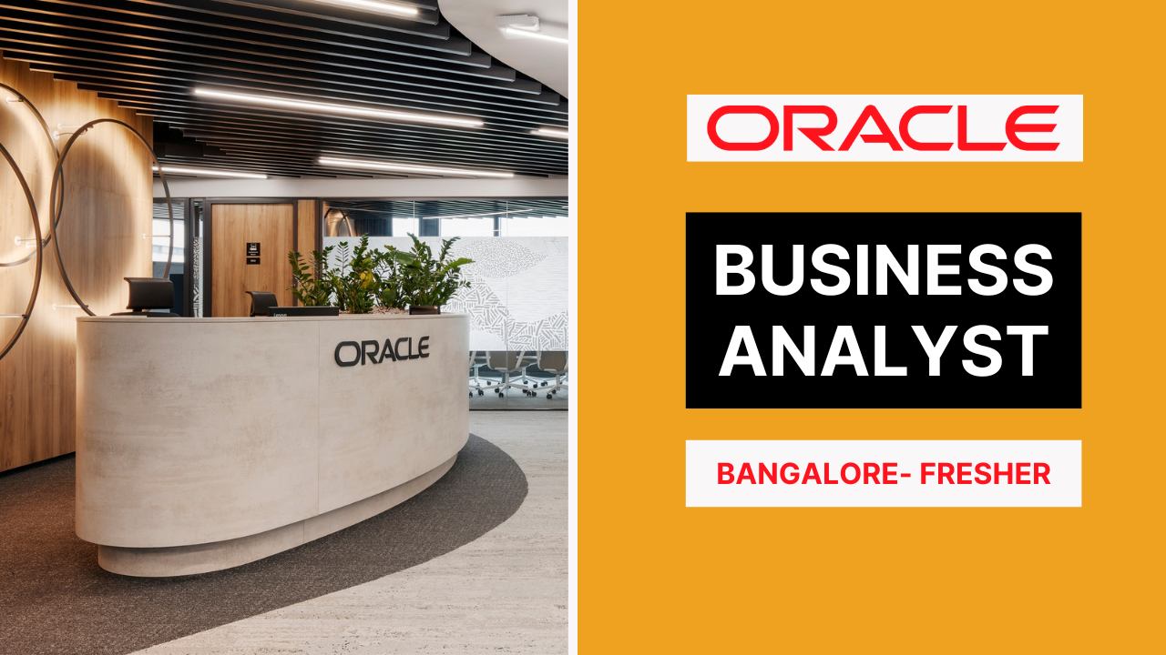 Oracle hiring Business analyst