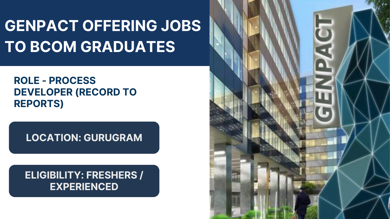 Genpact is hiring Bcom graduates